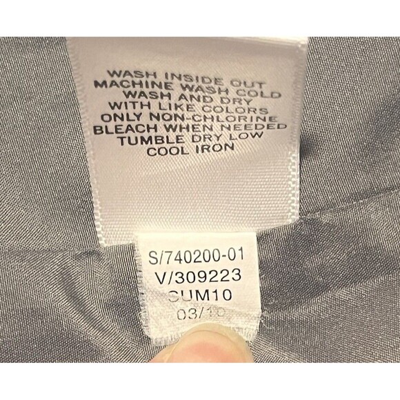 Banana Republic Factory Full Pleated Skirt Size Medium Gray Cotton  Pockets - Picture 6 of 6